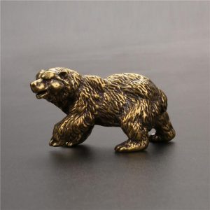 Фигурка Медведь бронзовый