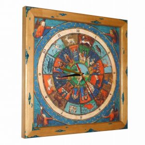 часы деревянные зодиак