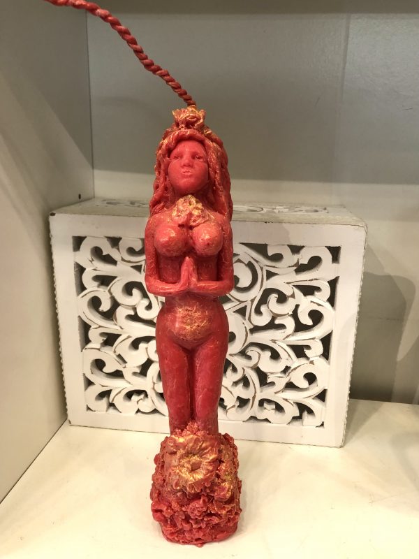Ритуальная свеча "Богиня плодородия" красная