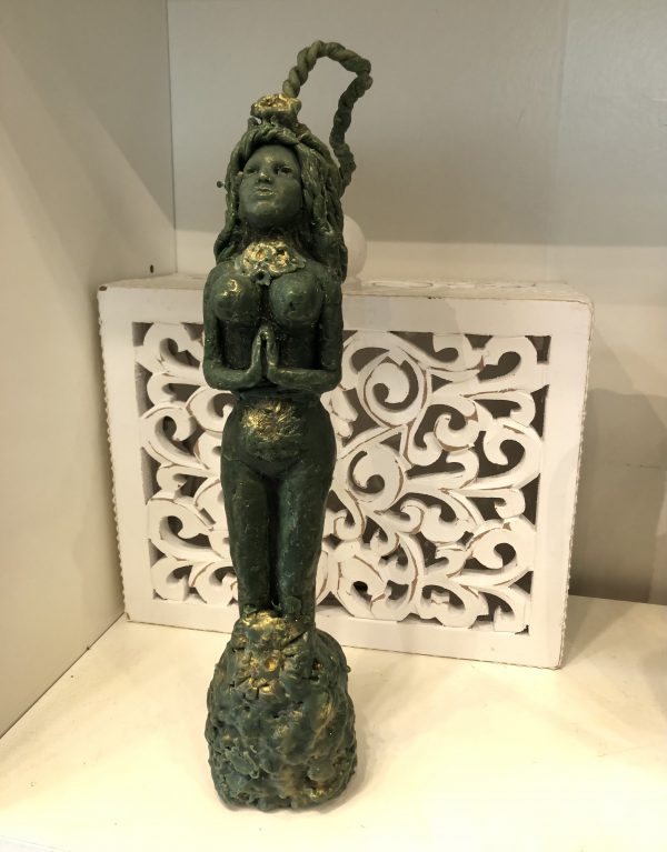 Ритуальная свеча "Богиня плодородия" зеленая